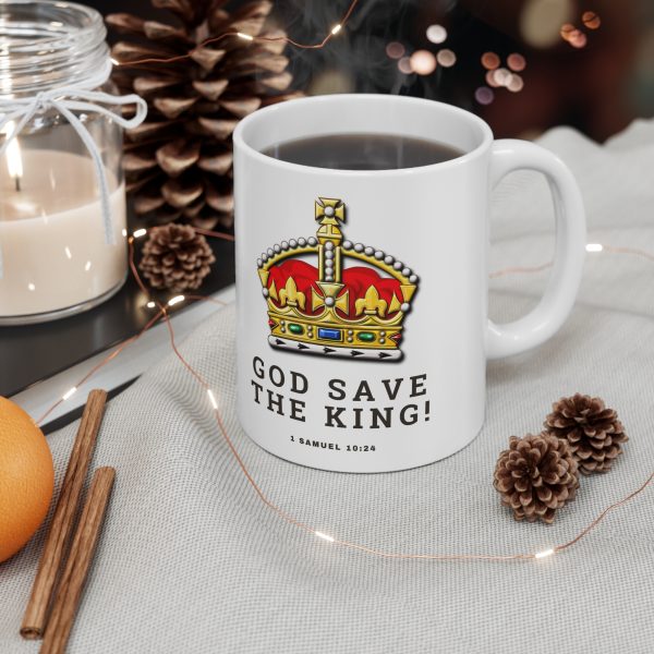 'God Save The King' Ceramic Coffee Cup, - Image 4