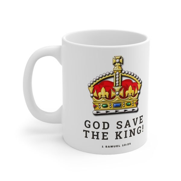 'God Save The King' Ceramic Coffee Cup, - Image 2