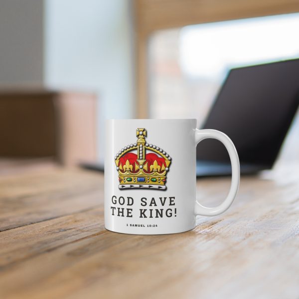 'God Save The King' Ceramic Coffee Cup, - Image 6