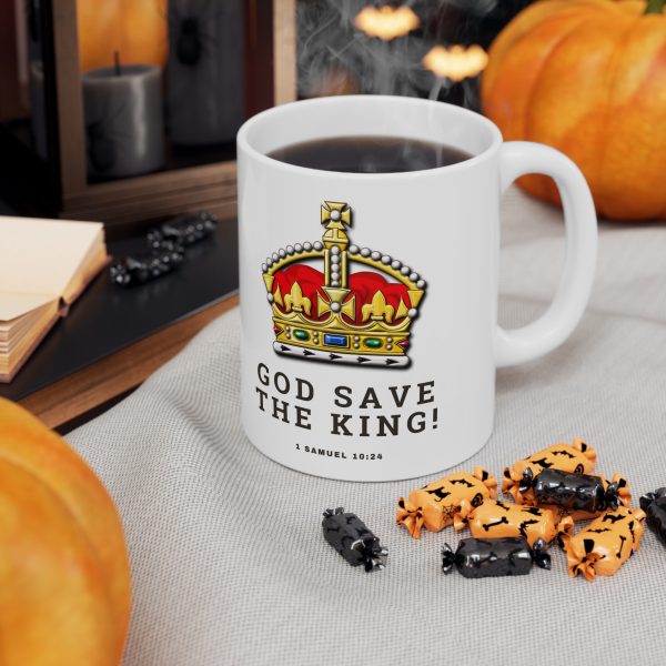 'God Save The King' Ceramic Coffee Cup, - Image 7