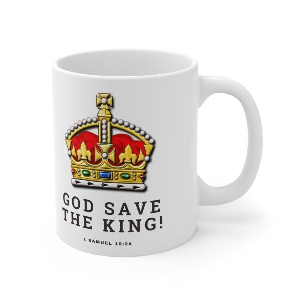 'God Save The King' Ceramic Coffee Cup, - Image 3