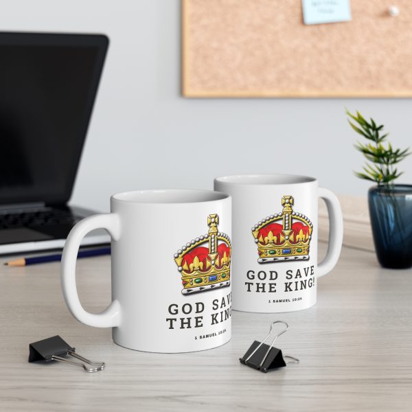 'God Save The King' Ceramic Coffee Cup, - Image 5