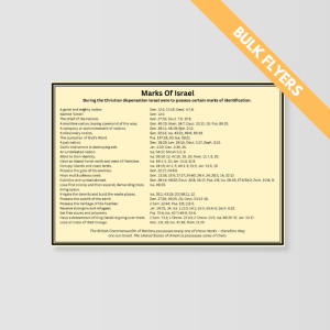 Marks of Israel - Bulk Flyers