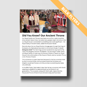 Did You Know? Our Ancient Throne - Bulk Flyers
